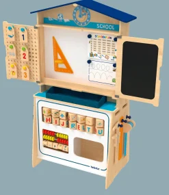 Rollenspiel-Set, Lehrer, mit Tafel zum Schule spielen, aus Holz, für Kinder