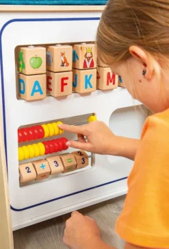 Rollenspiel-Set, Lehrer, mit Tafel zum Schule spielen, aus Holz, für Kinder