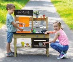 Rollenspiel-Set, Spielküche, Outdoor-Spielmöbel aus Holz, für Kinder