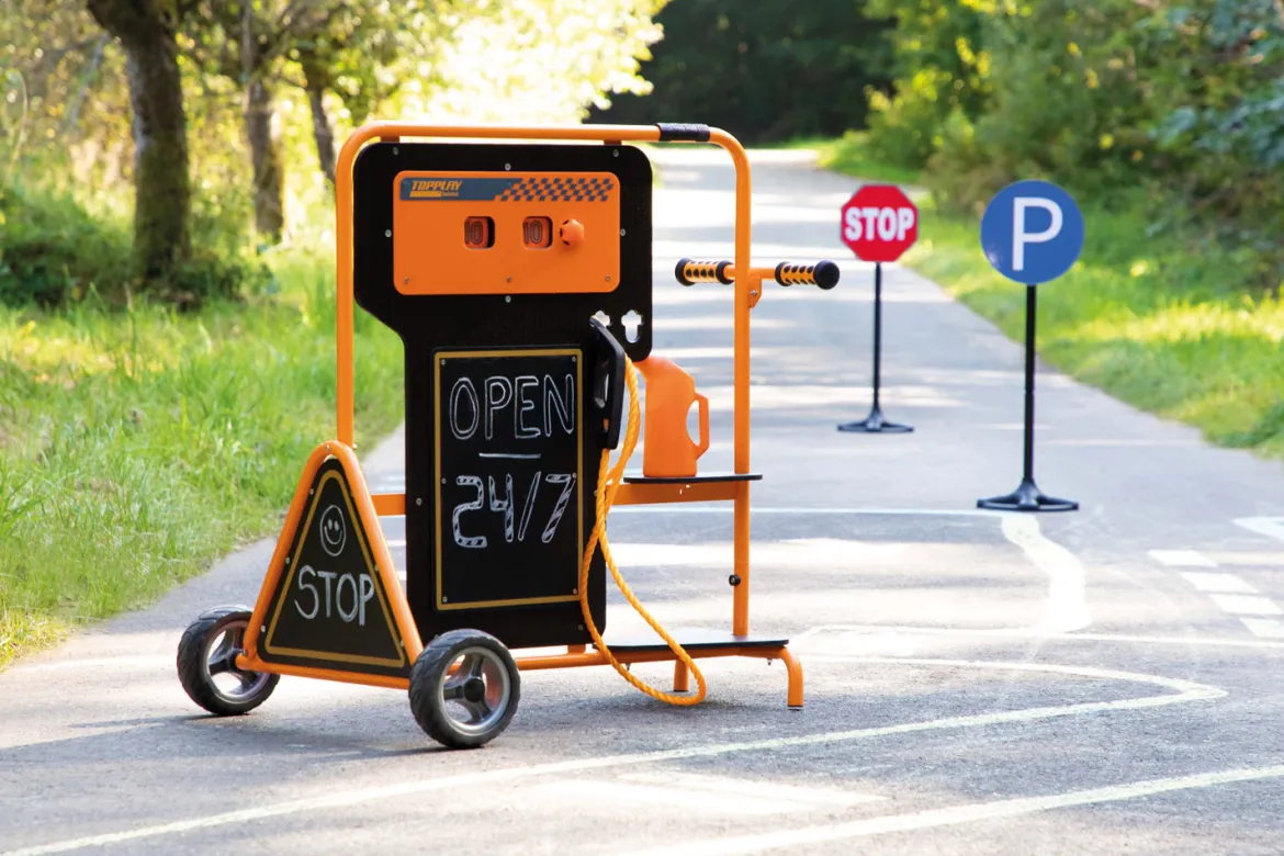 Rollenspiel-Set, Tankstelle, Outdoor-Spielmöbel, für Kinder
