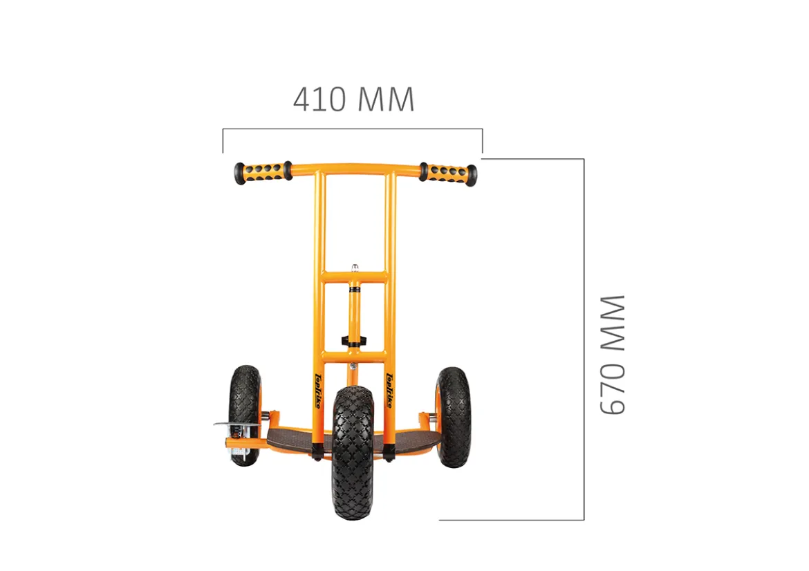 Roller klein (67 cm) mit drei Rädern, Bengy, orange, TopTrike Kinderfahrzeug