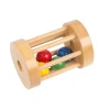 Roll the drum, Holzrolle mit bunten Holzkugeln, 7-11 Monate