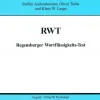 RWT - Regensburger Wortflüssigkeits-Test, 8 - 15 Jahre und ab 18 Jahre