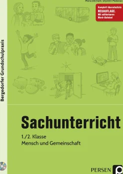 Sachunterricht, 1./2. Kl., Mensch und Gemeinschaft, Buch inkl. CD