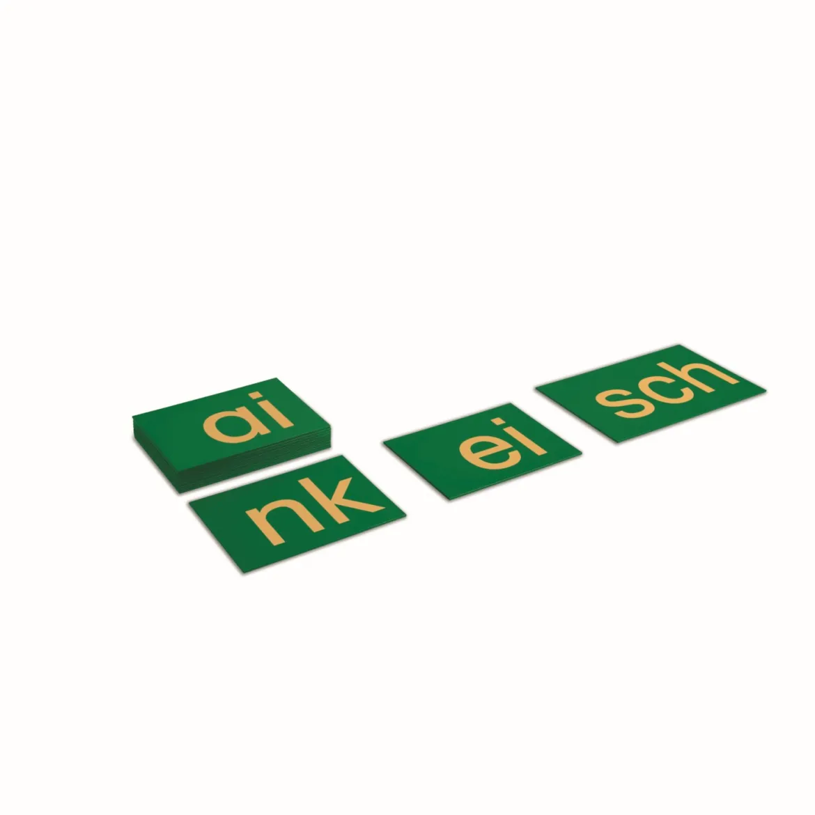 Sandpapierbuchstaben Druckschrift, Buchstabenverbindungen, ab 4 Jahre