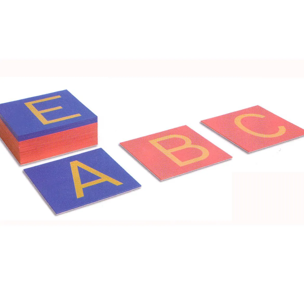 Sandpapierbuchstaben Druckschrift, Großbuchstaben (internationale Version), ab 4 Jahre