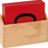 Sandpapierziffern mit Holzbox, 3-8 Jahre
