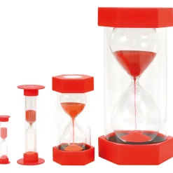 Sanduhren Set 5 Stück, 30s 1 3 5 10 Min, Ø 2,5 cm, ab 3 Jahre
