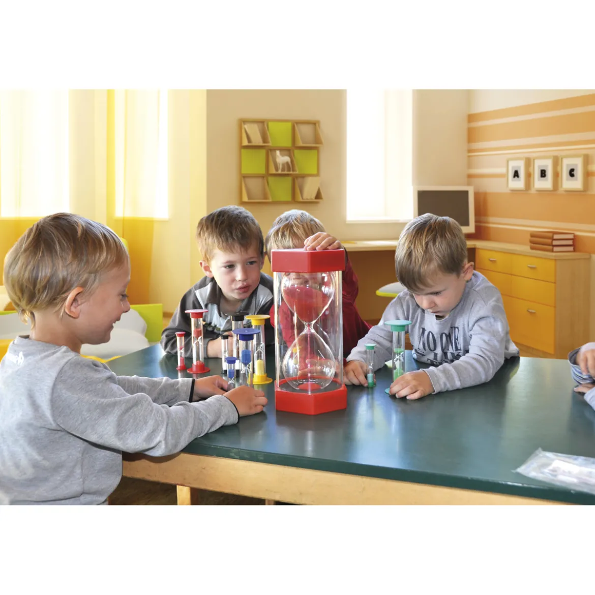 Sanduhren Set 5 Stück, 30s 1 3 5 10 Min, Ø 2,5 cm, ab 3 Jahre