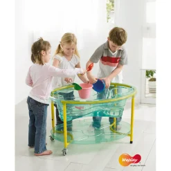 Sand und Wassertisch transparent, Wanne 36 l, höhenverstellbar 44 bis 58 cm