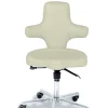 Sanus Bürostuhl Variowip, Sitzhöhe 44-57 cm, Leder, weiß, mit Feststeller