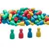 Satz aus 100 Spielfiguren in 4 Farben, im Karton
