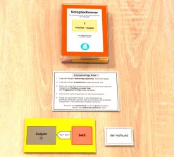 Satzgliedtrainer, Lernmaterial (3 Dosen), ab 3. Klasse