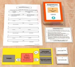Satzgliedtrainer, Lernmaterial (3 Dosen), ab 3. Klasse