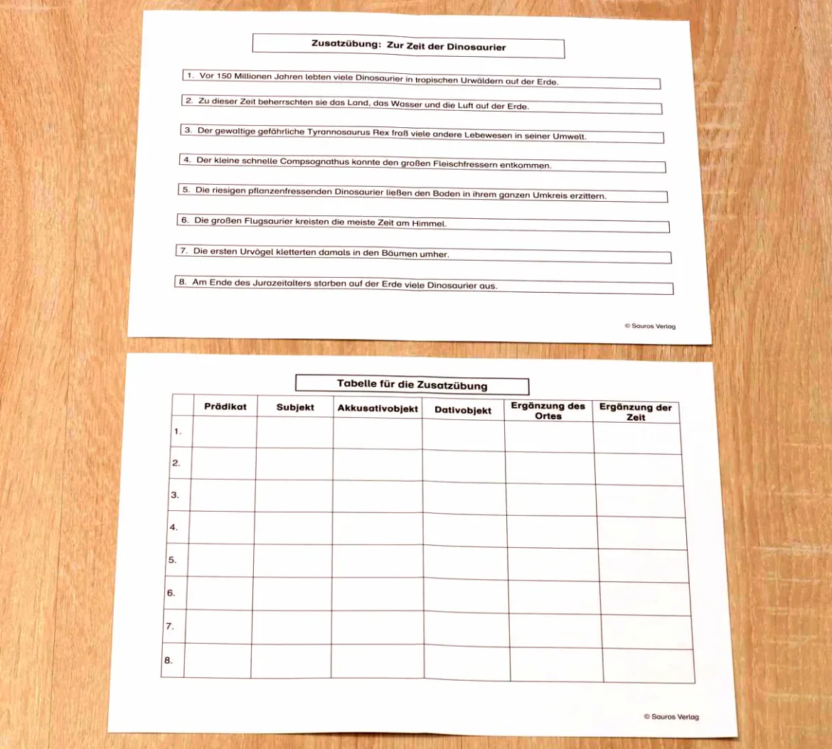 Satzgliedtrainer, Lernmaterial (3 Dosen), ab 3. Klasse