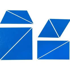 Satz Konstruktive Dreiecke Blau, ab 3 Jahre