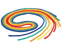 Satz mit 5 Springseilen in 5 Farben, je 220 cm lang, ab 3 Jahre