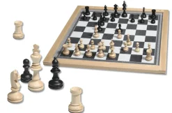 Schach, Brettspiel, groß, magnetisch, für 2 Spieler, 50x50cm