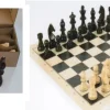 Schach/Dame inkl. Figuren, Spielteppich