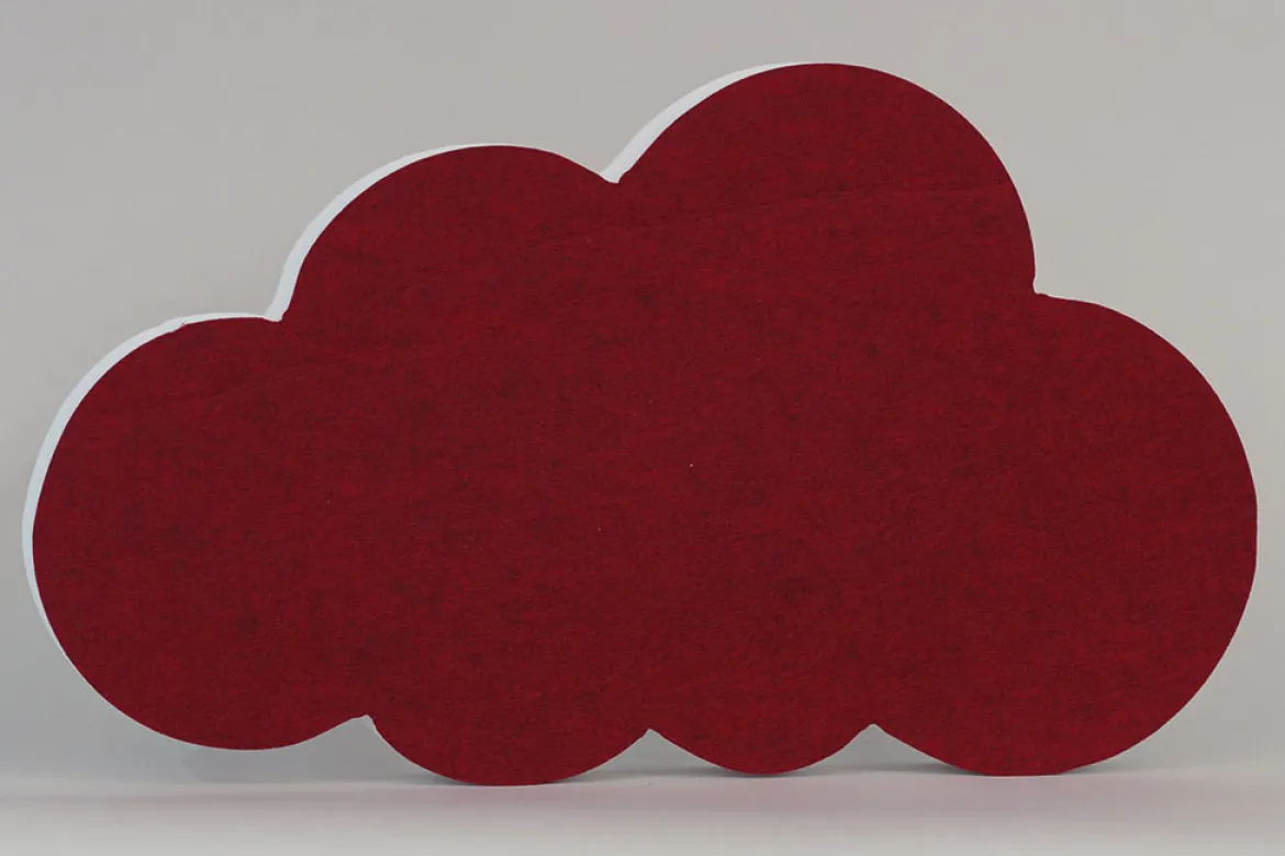 Schallschutz Akustikelement, Wolke Rot, soni ELEMENT cloud