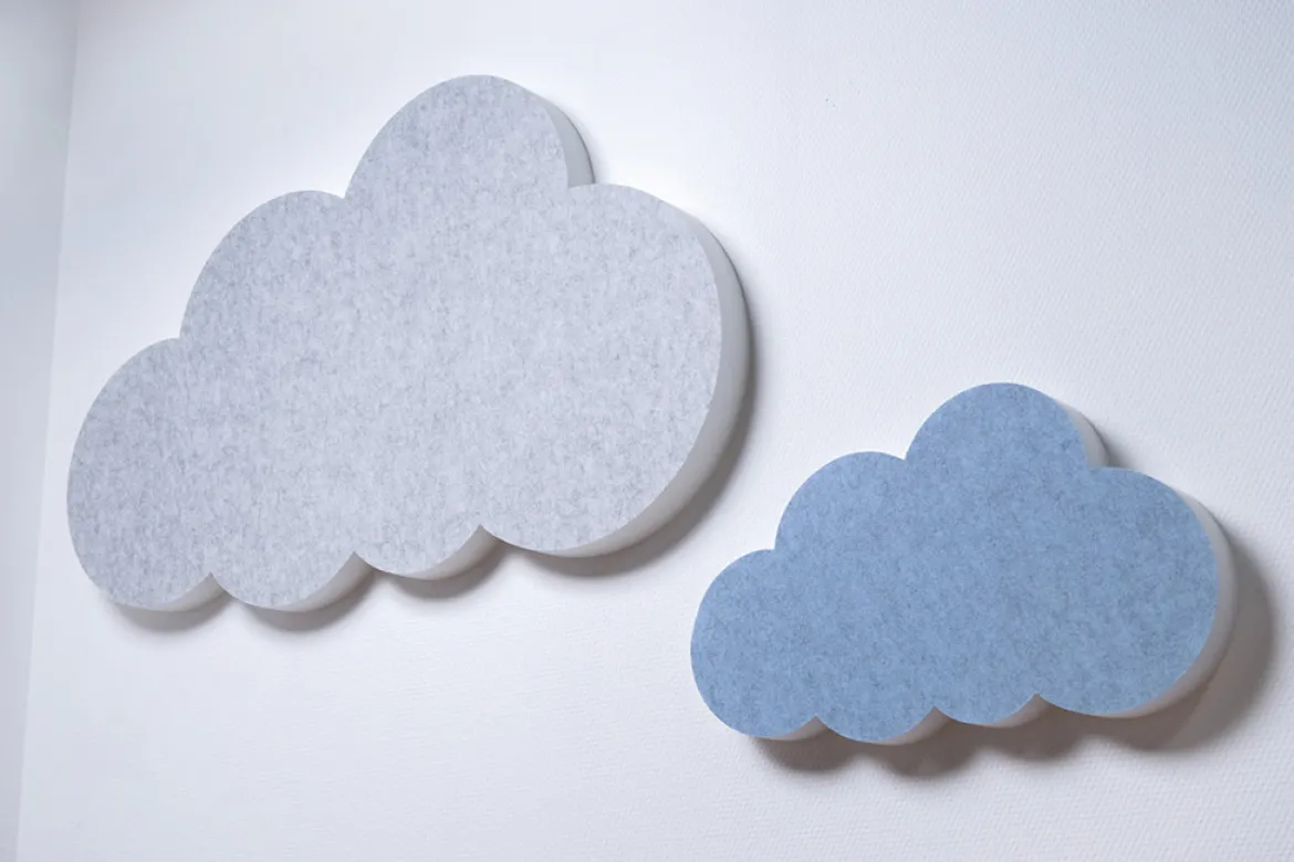 Schallschutz Akustikelement, Wolke Weiß, soni ELEMENT cloud klein