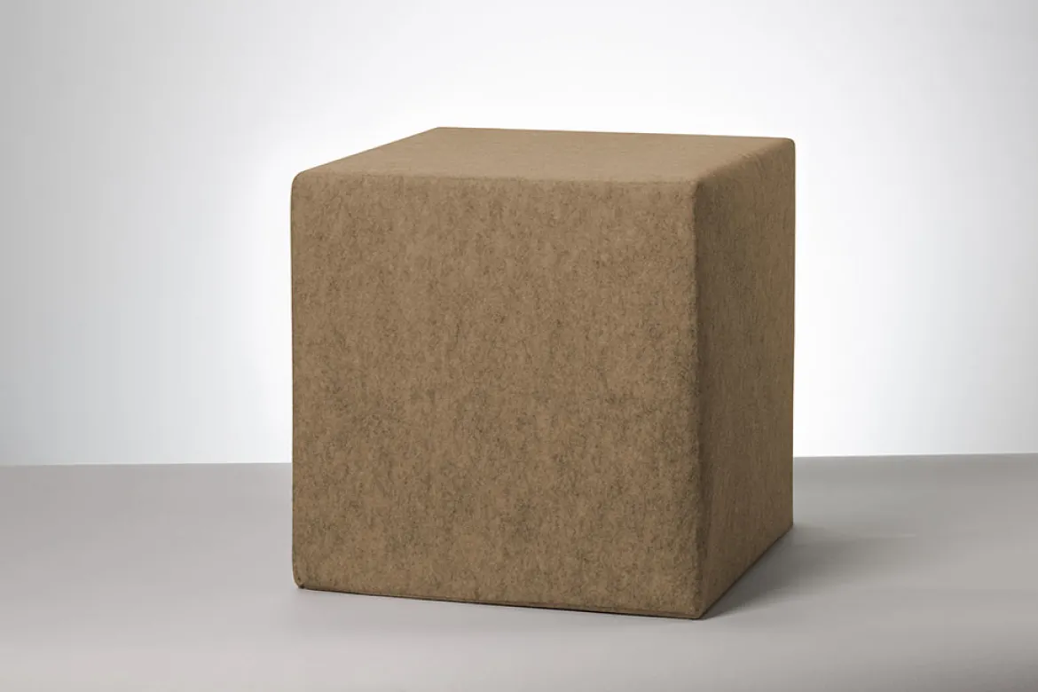 Schallschutz Akustik-Sitzwürfel, Beige, 20x20x20 cm, soni CUBE