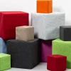 Schallschutz Akustik-Sitzwürfel, Greige, 20x20x20 cm, soni CUBE