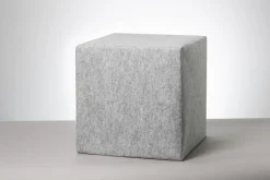 Schallschutz Akustik-Sitzwürfel, Hellgrau, 20x20x20 cm, soni CUBE