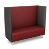 Schallschutzsofa, Akustiko Berlin, B1 CME (schwer entflammbar), Kunstleder, Kirsche 033123