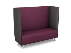 Schallschutzsofa, Akustiko Berlin, B1 CME (schwer entflammbar), Kunstleder, Berry 033127
