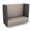 Schallschutzsofa, Akustiko Berlin, B1 CME (schwer entflammbar), Kunstleder, Perle 033104