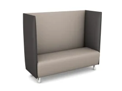Schallschutzsofa, Akustiko Berlin, B1 CME (schwer entflammbar), Kunstleder, Perle 033104