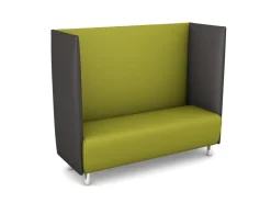 Schallschutzsofa, Akustiko Berlin, B1 CME (schwer entflammbar), Kunstleder, Limone 033138