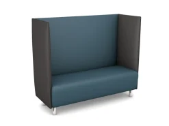 Schallschutzsofa, Akustiko Berlin, B1 CME (schwer entflammbar), Kunstleder, Petrol 033129