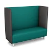 Schallschutzsofa, Akustiko Berlin, B1 CME (schwer entflammbar), Kunstleder, Türkis 033137