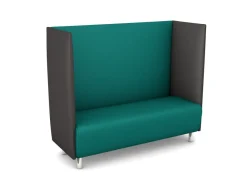 Schallschutzsofa, Akustiko Berlin, B1 CME (schwer entflammbar), Kunstleder, Türkis 033137