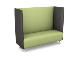 Schallschutzsofa, Akustiko Berlin, B1 CME (schwer entflammbar), Kunstleder, Pistazie 033149