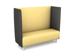 Schallschutzsofa, Akustiko Berlin, B1 CME (schwer entflammbar), Kunstleder, Vanille 033152