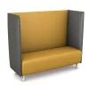 Schallschutzsofa, Akustiko Silvertex, B1 CME (schwer entflammbar), Hightech-Kunstleder, antibakteriell, Squash SB1-2093