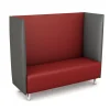 Schallschutzsofa, Akustiko Silvertex, B1 CME (schwer entflammbar), Hightech-Kunstleder, antibakteriell, Red SB1-2011