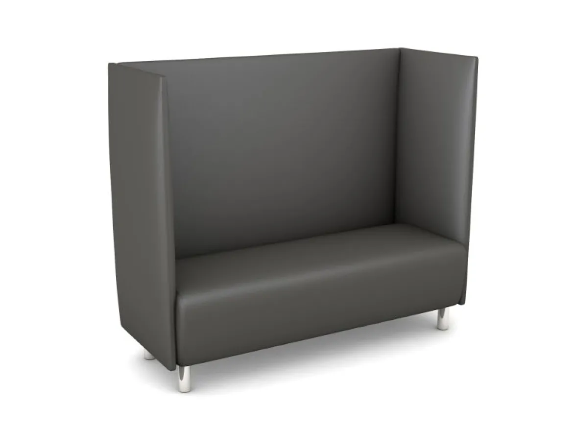Schallschutzsofa, Akustiko Silvertex, B1 CME (schwer entflammbar), Hightech-Kunstleder, antibakteriell, Sterling SB1-4011