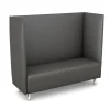 Schallschutzsofa, Akustiko Silvertex, B1 CME (schwer entflammbar), Hightech-Kunstleder, antibakteriell
