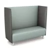 Schallschutzsofa, Akustiko Silvertex, Standard, Hightech-Kunstleder, antibakteriell, Skylight SB1-2103
