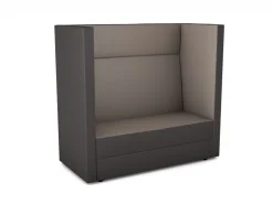 Schallschutzsofa Hochlehner, Akustiko Berlin, Standard, Kunstleder, Taupe