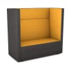 Schallschutzsofa Hochlehner, Akustiko Berlin, Standard, Kunstleder, Safran