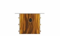 Schallschutz Spielhaus Baumstumpfhöhle "Waldi", klein, B1-zertifiziert, 85 x 80 x 78 cm