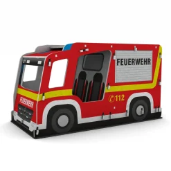 Schallschutz Spielhaus Feuerwehrauto, B1-zertifiziert, 100 x 111 x 205 cm
