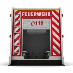Schallschutz Spielhaus Feuerwehrauto, B1-zertifiziert, 100 x 111 x 205 cm