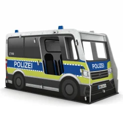 Schallschutz Spielhaus Polizeiauto, B1-zertifiziert, 100 x 110 x 205 cm