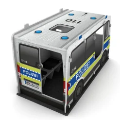 Schallschutz Spielhaus Polizeiauto, B1-zertifiziert, 100 x 110 x 205 cm